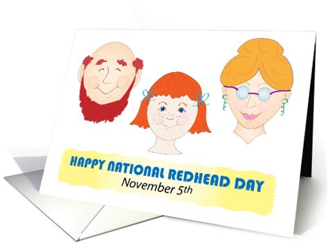 National Redhead Day November 5 Cartoon Card 1761002