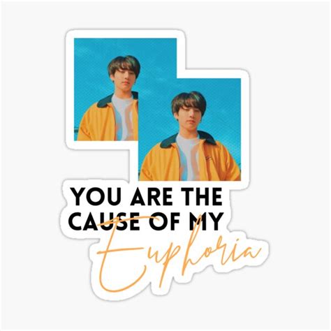 Jungkook Euphoria Sticker For Sale By Marisaurban Redbubble