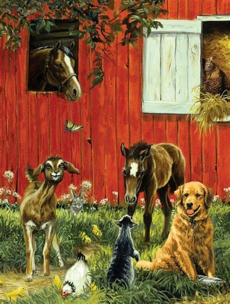 I now call this meeting of the barnyard friends to order. Funny Artwork ...