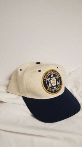 VINTAGE PENNSYLVANIA STATE POLICE HAT CAP SNAPBACK Pa… - Gem