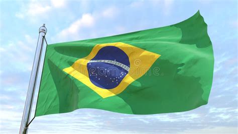 Weaving Flag Of The Country Brazil Stock Illustration Illustration Of