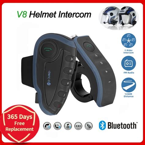 Capacete Da Motocicleta Fone De Ouvido Para 5 Cavaleiro Bluetooth