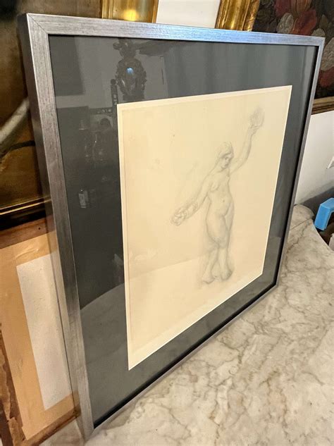 Impressed Numbered PRINT Of The Naked Dancer With A Tambourine By Pierre Auguste