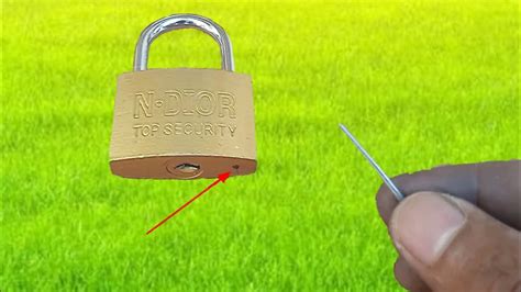 The 2 Easiest Ways To Open A Padlock 🔐without A Key🔑 Youtube