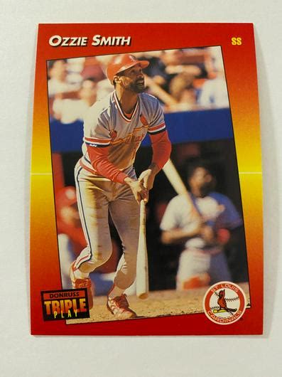 Ozzie Smith Ungraded Panini Donruss Triple Play