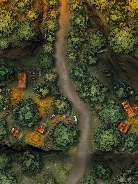 Caravan By The Roadside Map CZRPG Battlemaps Dungeon Masters Guild