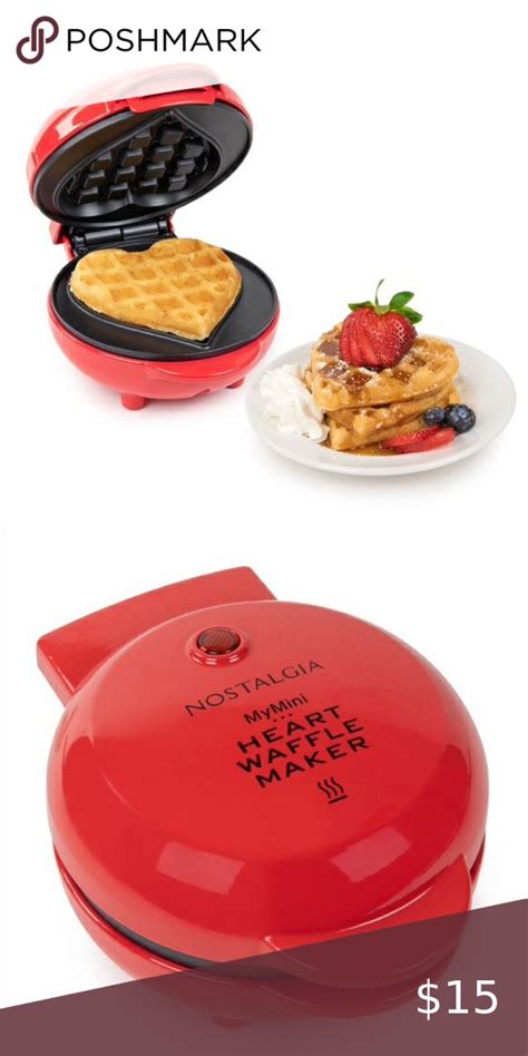 Nostalgia My Mini Heart Shaped Waffle Maker! 💕💕 in 2022 | Heart shaped ...