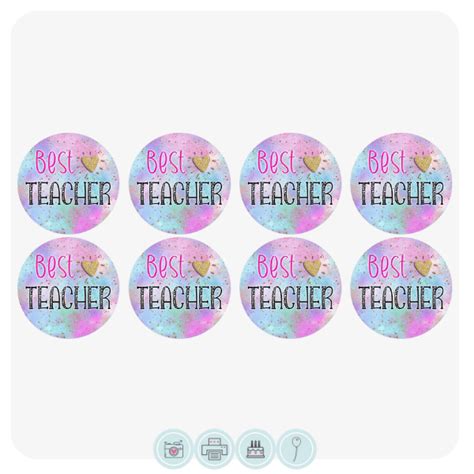 Best Teacher Cupcake Toppers Edible Cake Toppers