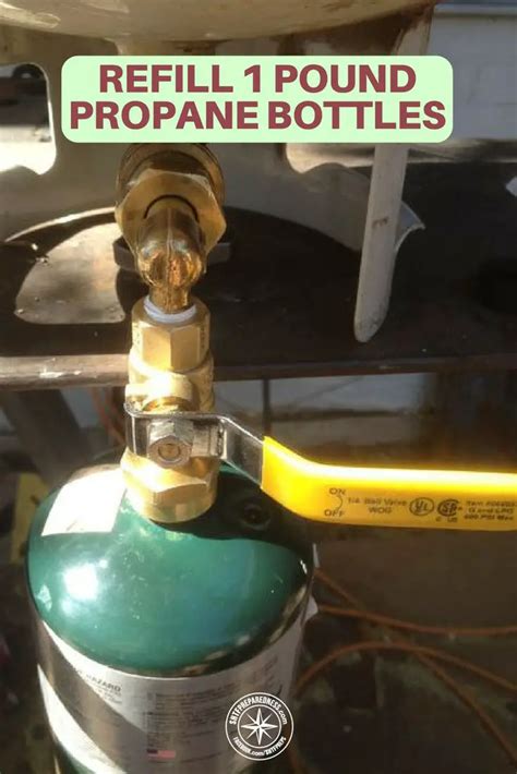 How To Refill 1 Pound Propane Bottles