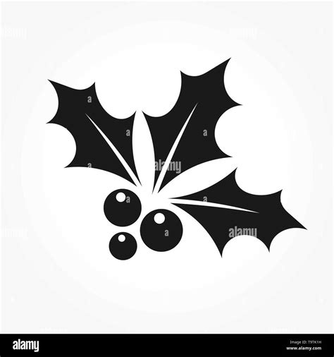 Holly berry clipart Black and White Stock Photos & Images - Alamy