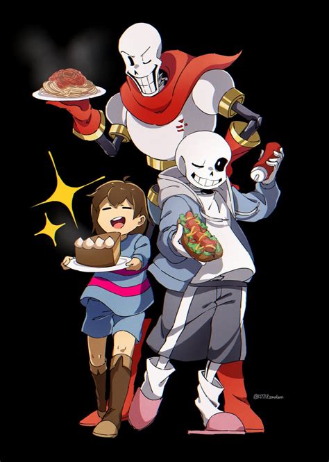 Frisk Sans And Papyrus Undertale Drawn By Sonokare Danbooru