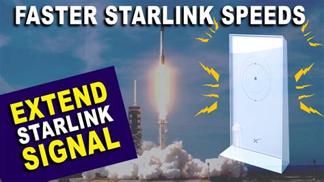 Faster Starlink Speeds Extend Starlink Signal Youtube