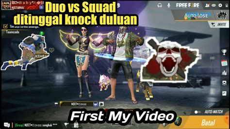 First Konten Duo Vs Squad Ditinggal Knock Sama Temen Youtube