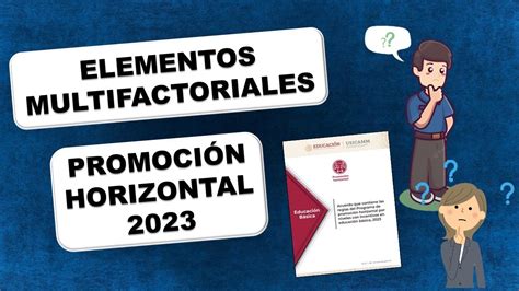 Elementos Multifactoriales Promoci N Horizontal Youtube