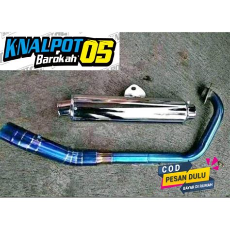 Jual Knalpot Satria Fu Modifikasi Stenlis Gratis Laser Nama Shopee