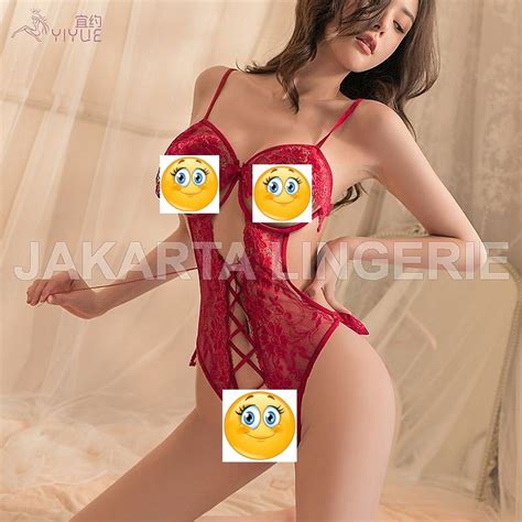 Jual Jakarta Lingerie Sexy Binal JLK437 Hot Girl Baju Tidur Bolong