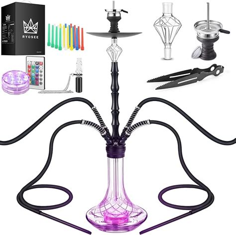 Amazon De Ryosee Shisha Cm Schlauch Shisha Set Mit Led Licht