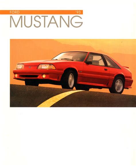 1993 Ford Us Mustangpdf 386 Mb Data Sheets And Catalogues English En