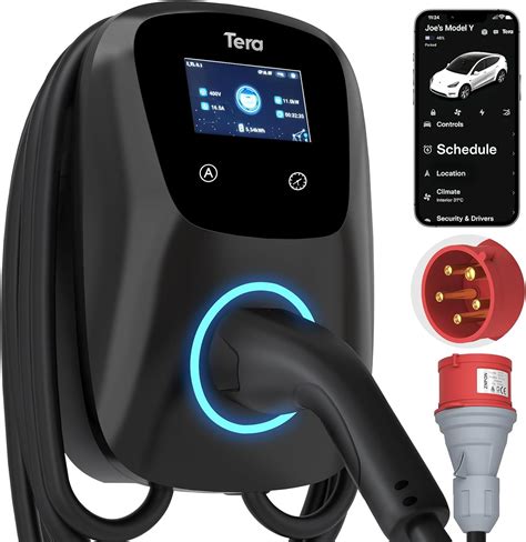 Tera EV Ladegerät Smart APP mit 32A Typ 2 22kW oder 11kW Heim