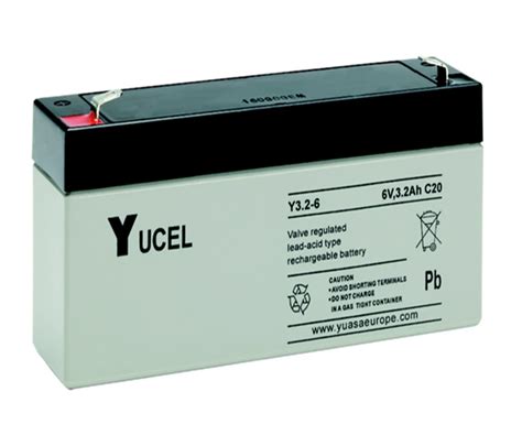 Yucell Np3 2 6 6v 3 2ah 20hr Sla Vrla Maintenance Free Rechargeable Battery Buy Alarm Battery