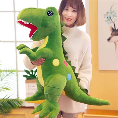 ผู้ผลิตเน็ตไอดอลรุ่นเดียวกัน Tyrannosaurus Rex ตุ๊กตาตุ๊กตาไดโนเสาร์ลาย