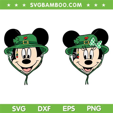 Mouse Head St Patricks Day Svg Png