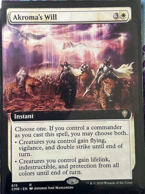 Akromas Will Cmr Extended Art Bootleg Mage