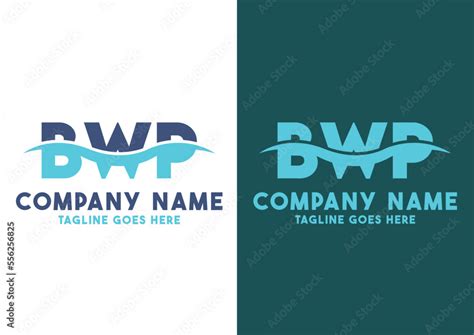 Letter Bwp Logo Design Template Bwp Logo Stock Vector Adobe Stock