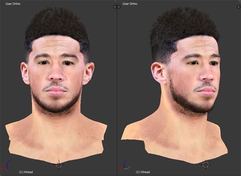 NBA 2K20 Devin Booker Cyberface And Body Model Bubble Version By