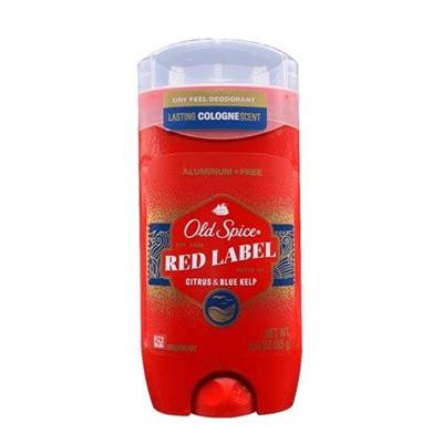 Old Spice Red Label Aluminum Free Deodorant Citrus And Blue Kelp Oz G