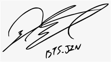 Signature Of Bts Bts J Hope Signature Hd Png Download Transparent