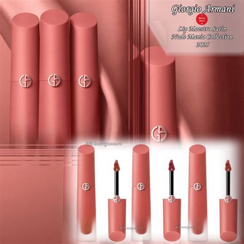 Новая коллекция для губ Giorgio Armani Lip Maestro Satin Nude Mania Collection 2025 1BEAUTYNEWS RU