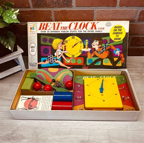 Vintage 1969 Beat the Clock Board Game - Etsy