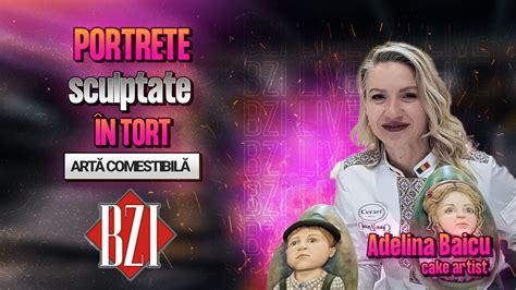 Live Video Portrete Sculptate N Tort Adelina Baicu Cake Artist