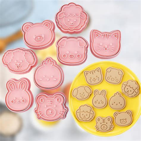 8 Piece Cartoon Fun Cookie Moldcartoon Cookie Cutter Set