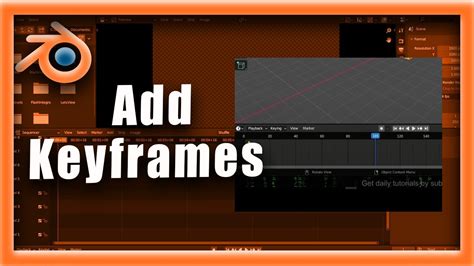 Blender Animation Tutorial How To Add Keyframes In Blender Youtube