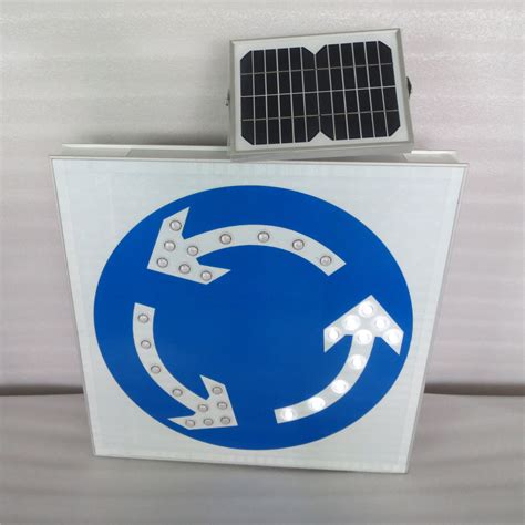 China solar powered road signs maintenance-free high reflection traffic ...