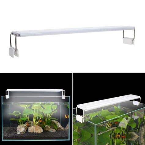 Buy Senzeal Aquarium Hood Lighting Fish Tank Light Us 11w8w Aquarium