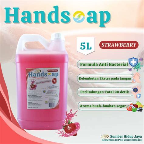 Jual Hand Soap Sh Sabun Cuci Tangan Liter Jerigen Mint Di Seller