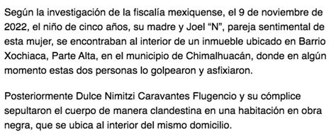 Mujer Que Asesin A Su Hijo De Cinco A Os Y Fingi Secuestro Es