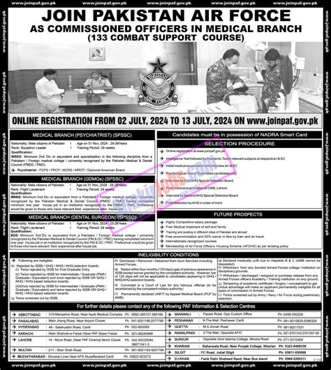 Vacancies Paf Jobs Join Pakistan Air Force Apply Online