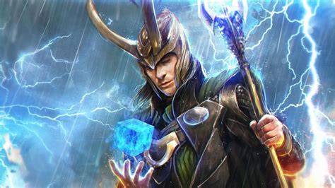 🥇 Fantasy Art Loki The Avengers Movie Sceptres Wallpaper 9788