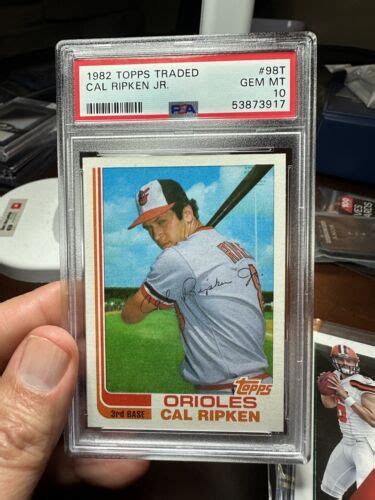 Topps Traded Cal Ripken Jr T Rookie Card Hof Rc Psa Gem Mint