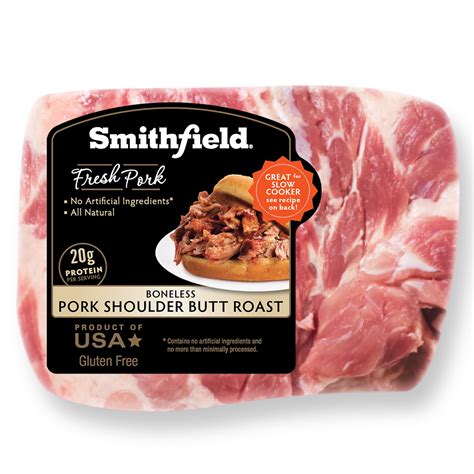 Smithfield Fresh Pork Boneless Shoulder Butt Roast 4 7 10 Pounds