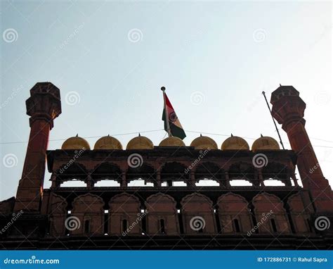 Colourful Old Architecture Inside Red Fort in Delhi India, Famous Red ...