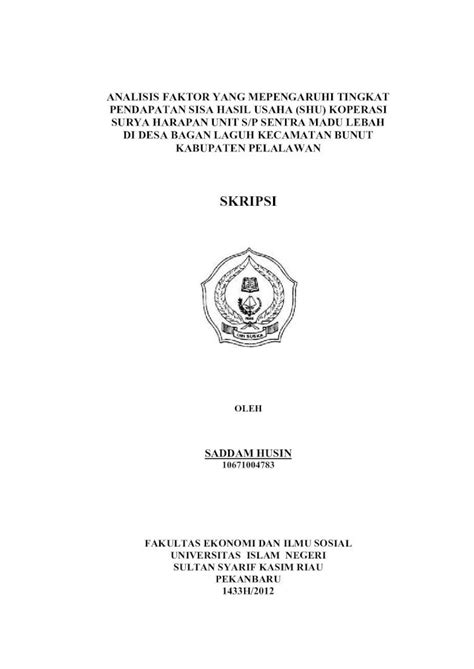 Pdf Skripsi Connecting Repositories Sejarah