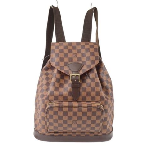 Louis Vuitton Montsouris Gm Backpack Damier Brown N Sp In