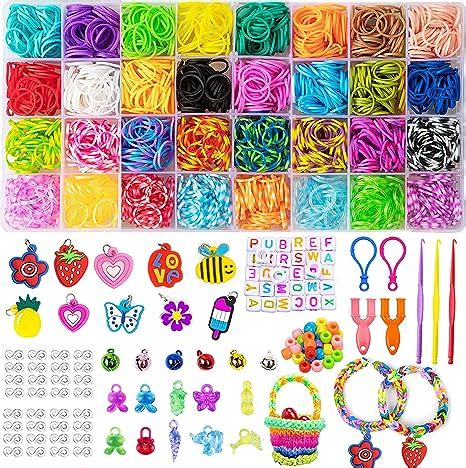 MDJEWV Loom Bänder Set 2200 32 Farben Loom Bänder Zubehör Bunte