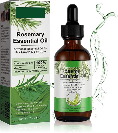 Rosmarinöl Haare 60ml Ätherisches Rosmarinöl Rosmarinwasser für Haare