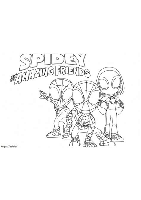 Spidey And His Amazing Friends Printable coloring page